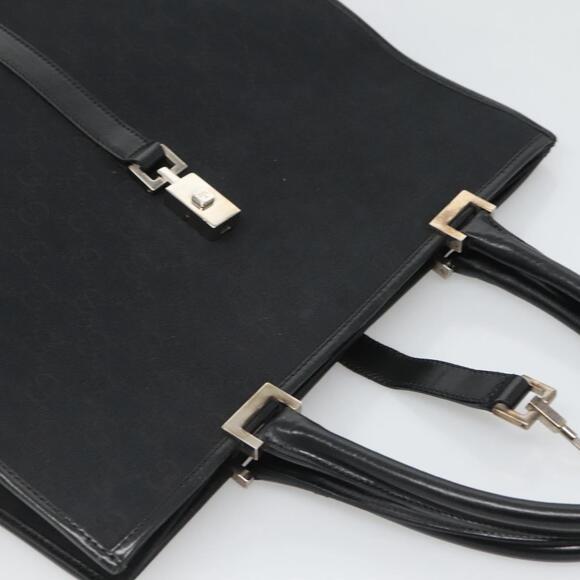 GUCCI GG Canvas Jackie Hand Bag Black Silver 002 002 - Picture 7 of 16